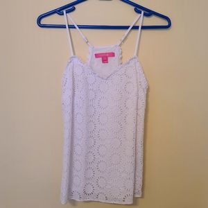 Lilly Pulitzer Dusk Ruffled Tank Top